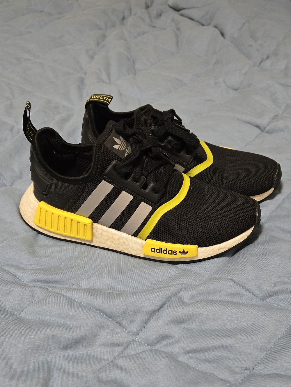 Adidas NMD R1 Black & Yellow Sneakers